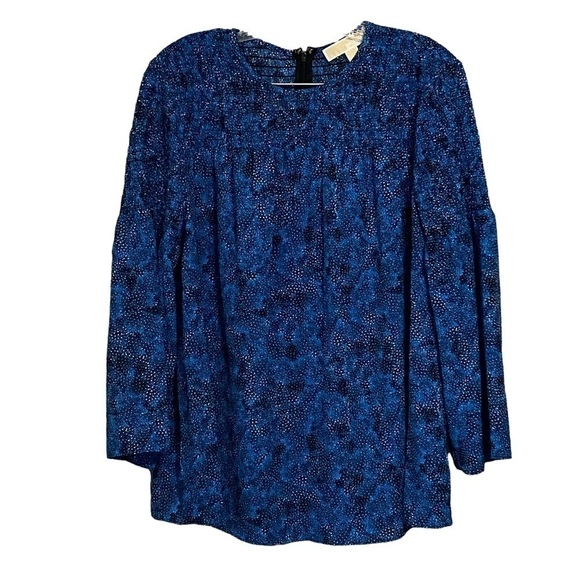 Michael Kors smocked flowy bell sleeve top size M - Picture 10 of 11